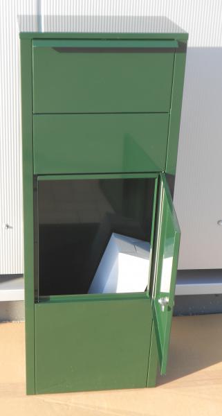 Paketbriefkasten Mefa Hazel 477 Moosgrün RAL 6005 Sonderfarbe